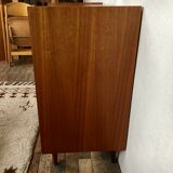 Chest of drawers teak vintage feet spindles 1950s