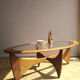 Table basse ovale Astro par Victor Wilkins 1960