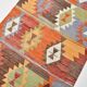 3x10 Geometric Multicolor Turkish Kilim Runner Rug,Rug For Hallway,95x295Cm