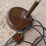 Articulated brown vintage office lamp