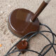 Articulated brown vintage office lamp