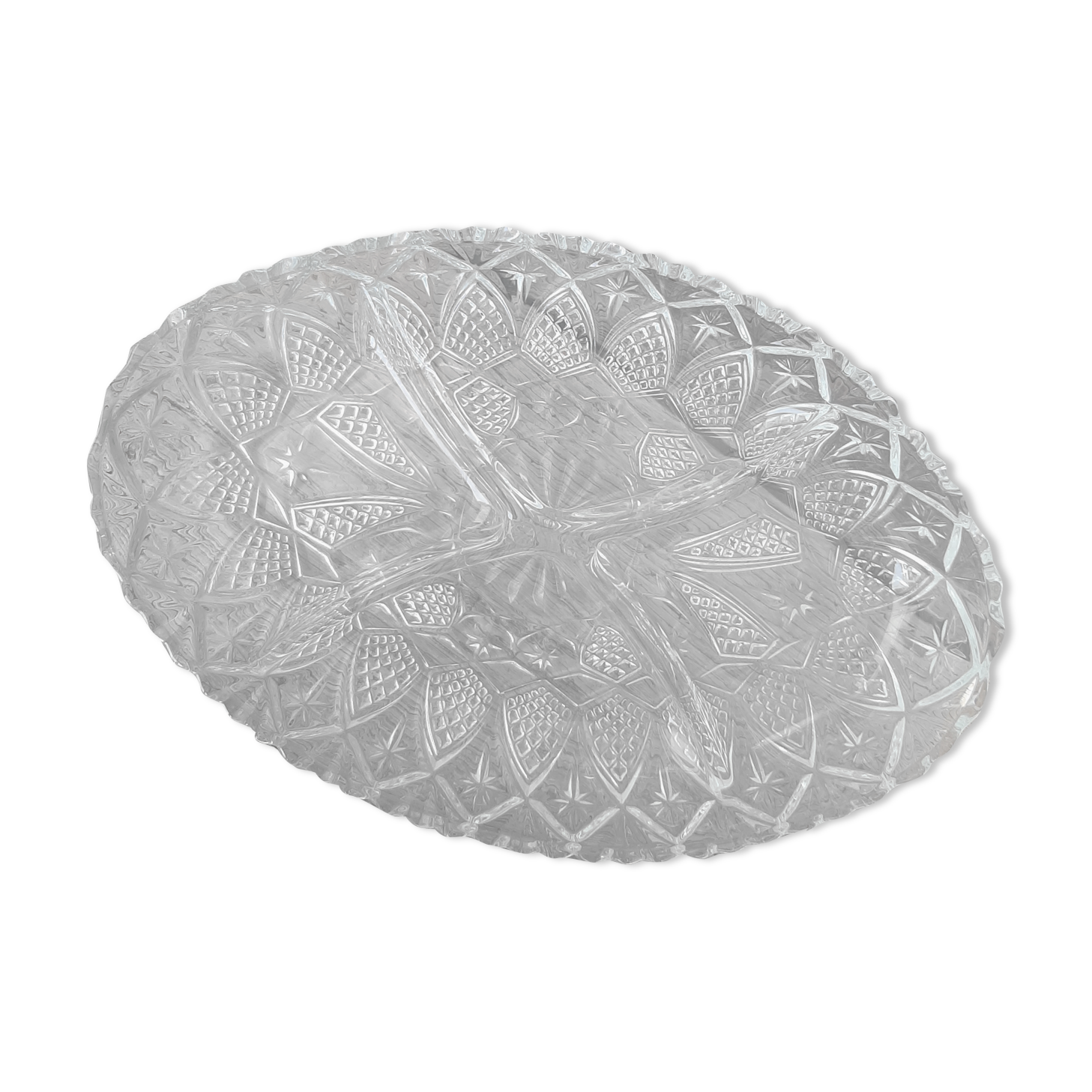 Vintage compartmentalized aperitif dish