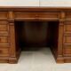 Napoleon III desk with pedestals in solid walnut 19th century