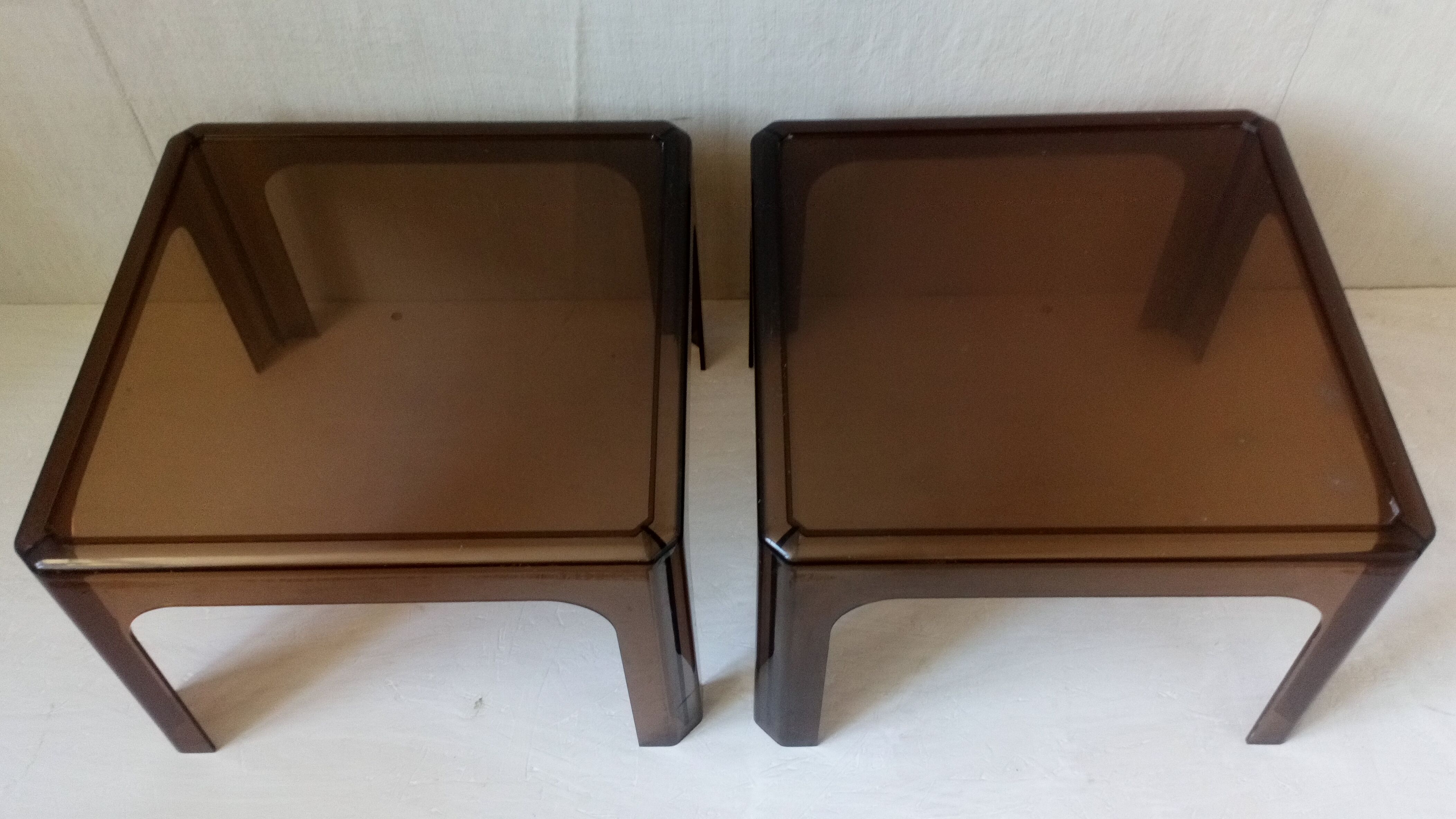 Pair of 70s coffee tables