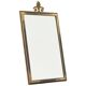 Louis XVI neoclassical mirror in patinated brass, 1960s