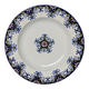 Hollow Plate in Earthenware - "Rouen Style" Decor - JVB Brand - Late 19th Century