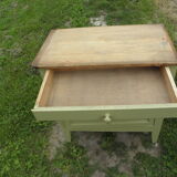 Green buffet with drawer and cupboard