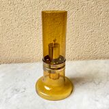 Oil lamp blown glass Hans Agne Jakobsson edition Markaryd Sweden 50s/60s