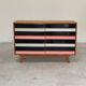 U-453 pink chest of drawers with 8 drawers by Jiri Jiroutek for Interier Praha 1960