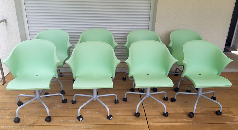 Series of 8 designer armchairs “Bla bla bla” Marco Maran