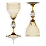 Calici in glass smoked from Cenedese Murano