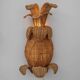 Pair of "pineapple" wall lights in rattan