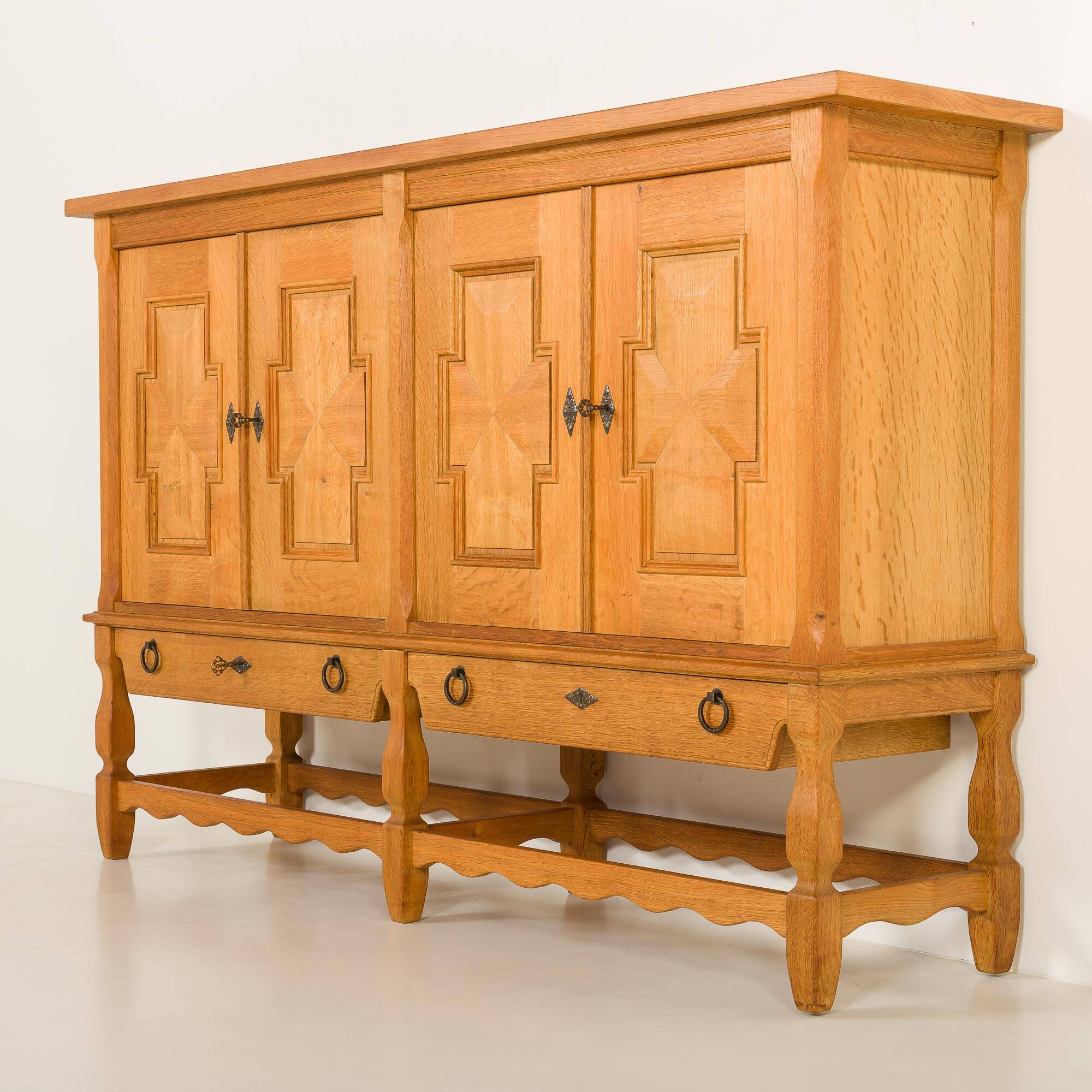 Henning Kjaernulf oak sideboard, 1970s