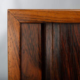 Danish Design Rosewood small chest for LP's with tambour doors, 1960s