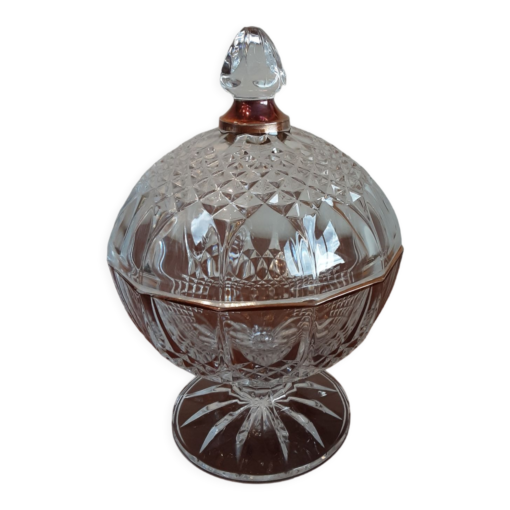 Crystal dragée dish