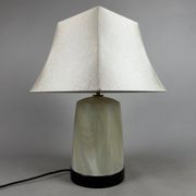 Murano glass table lamp Visa G Luce opaline modernist design from the 90s.