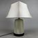 Lampe de table en verre de Murano Visa G Luce opalin design moderniste années 90
