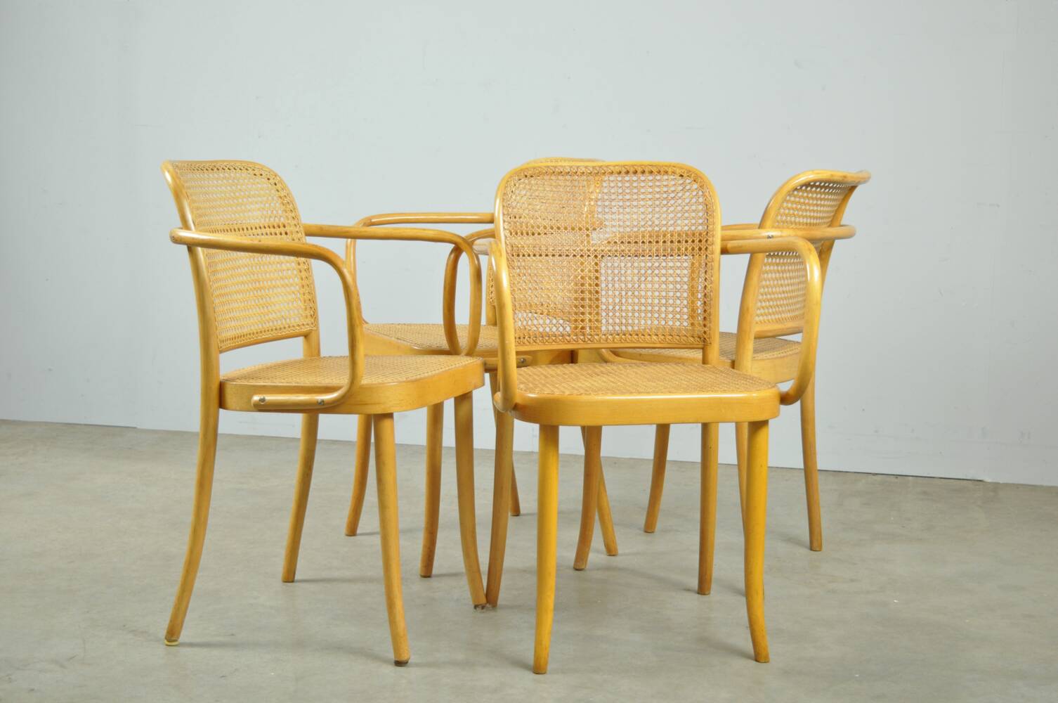Vintage chairs by Joseph Hoffmann 1950s, Poland