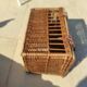 OLD WICKER BASKET FOR TRANSPORTING SMALL ANIMALS
