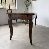 Table de ferme bureau noyer XIXème