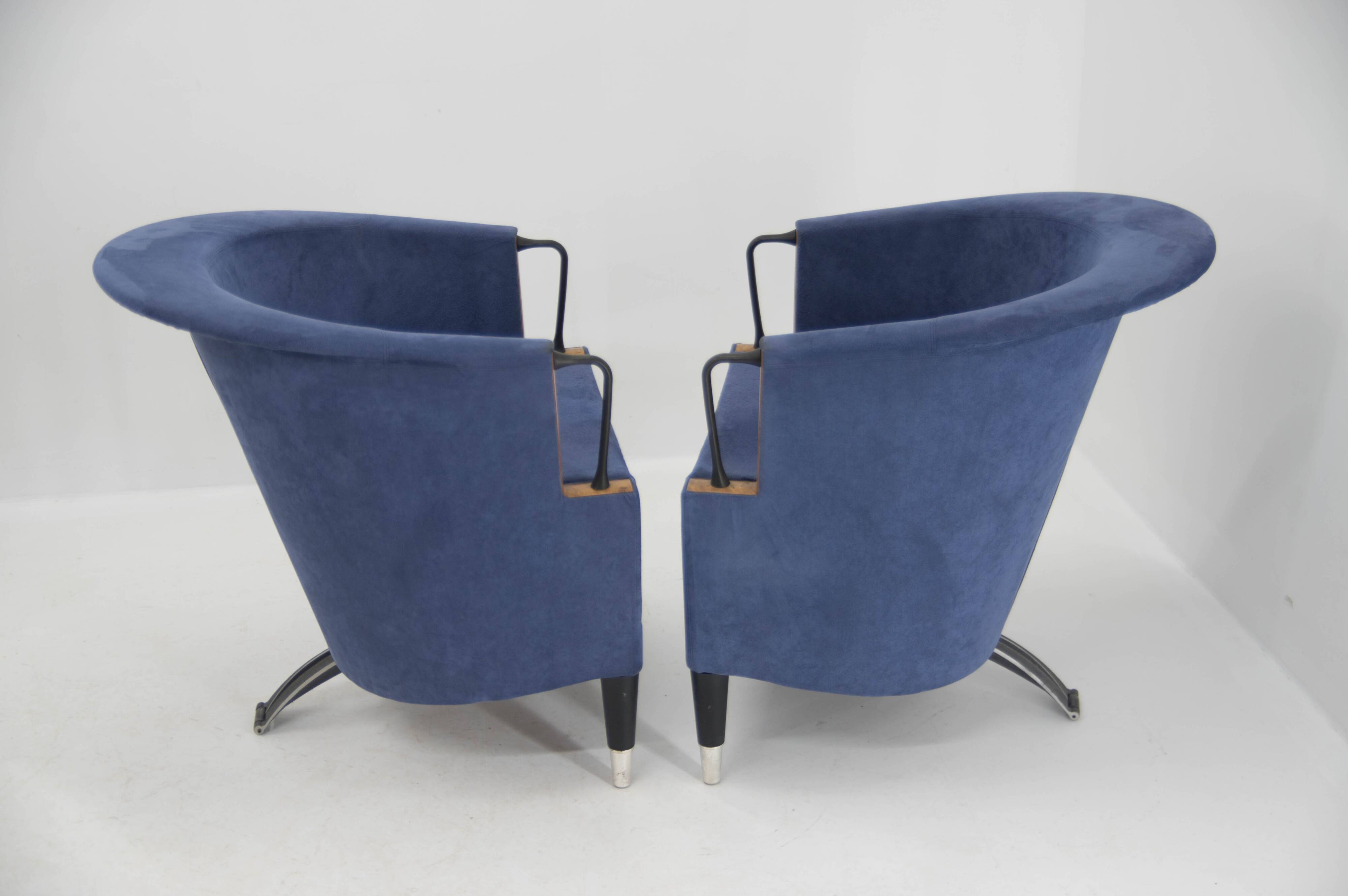 Set of Two Armchairs by Paolo Piva for B&B Italia, 1980s