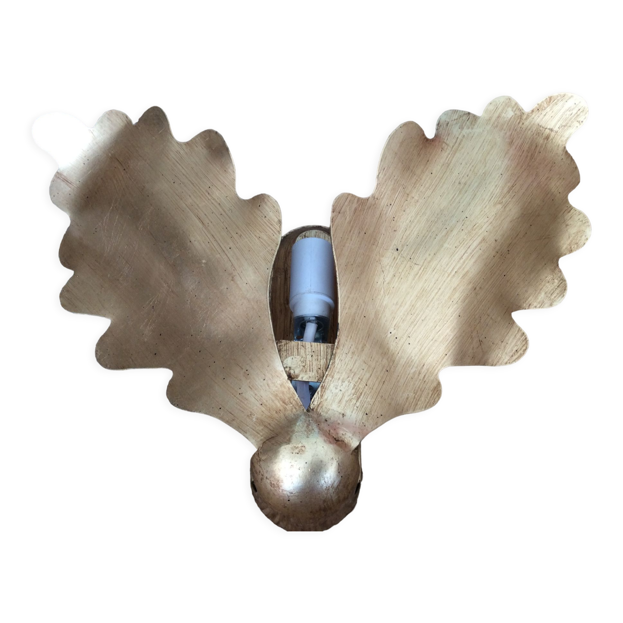 Wall lamp in gilded metal