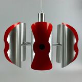 60s 70s 6-flame Sputnik candlestick metal chrome space age design