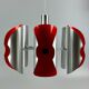 60s 70s 6-flame Sputnik candlestick metal chrome space age design