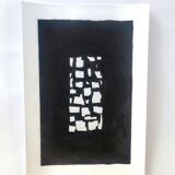 Peinture abstraite noir