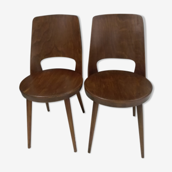 Set of 4 chairs Bistro Baumann Mondor 1960