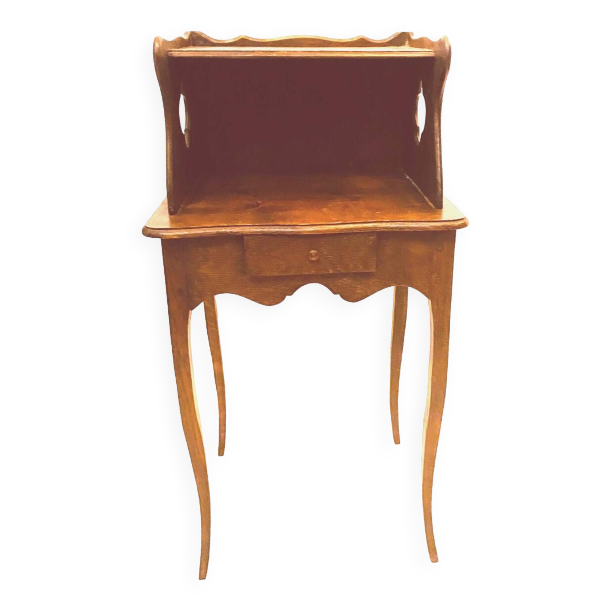 Louis XV style bedside table in solid oak 19th century