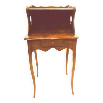 Louis XV style bedside table in solid oak 19th century