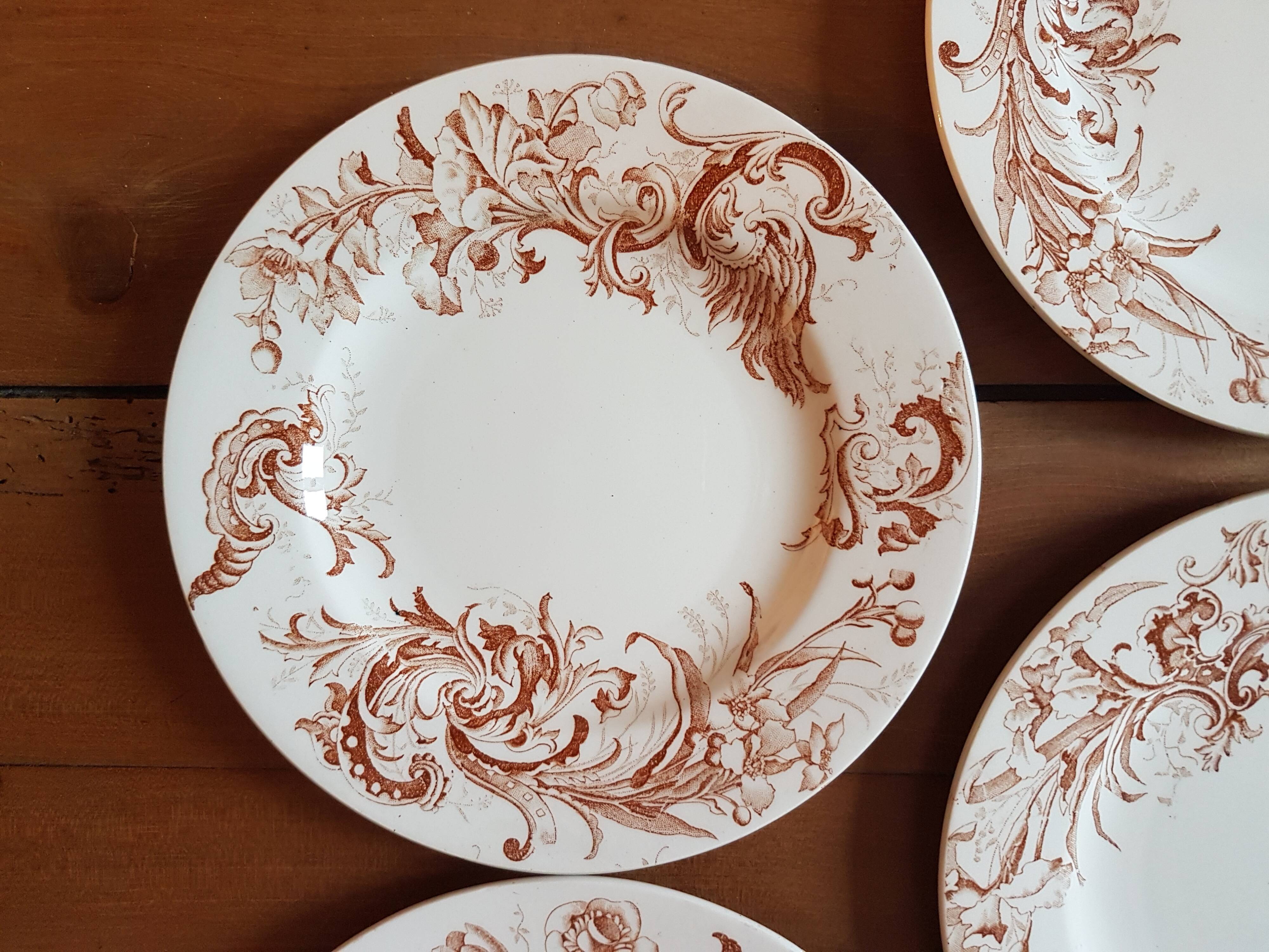 10 Luneville dessert plates