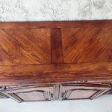 Magnificent low rustic sideboard pegged for the dining room