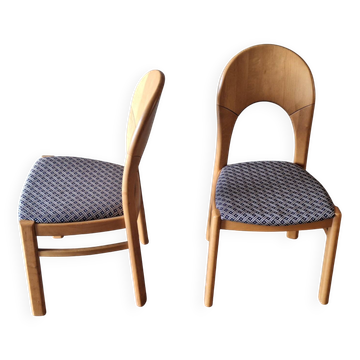 Paire de chaises de salle à manger 'Morten' danoises conçues par Niels Koefoed