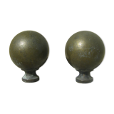 Old brass balls