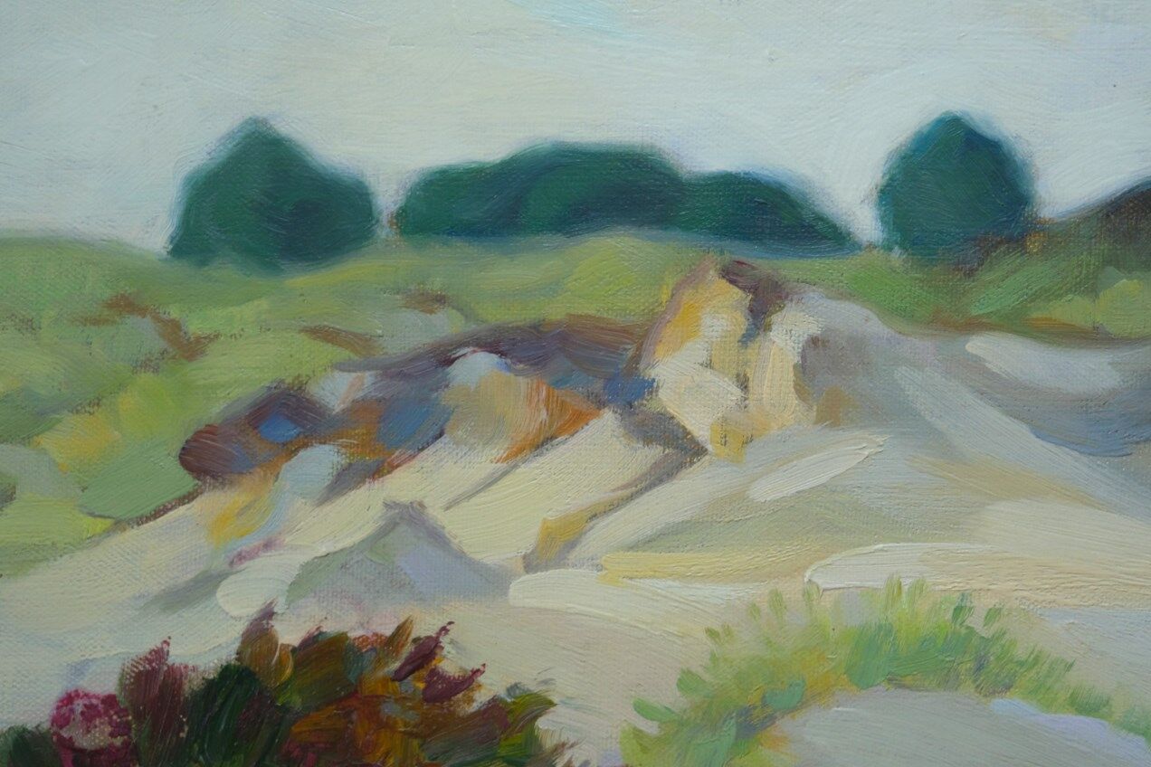 Fritz Kärfve (1880-1967) swedish modern landscape, 1960s, oil on canvas, framed