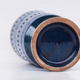 Cendrier bleu Rimini Bitossi Aldo Londi du milieu du siècle peint en bleu-vert