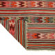 Anatolian handmade kilim rug 226 cm x 137 cm
