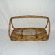 Fruit basket with handle - rattan - bamboo from the 50s