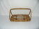 Fruit basket with handle - rattan - bamboo from the 50s