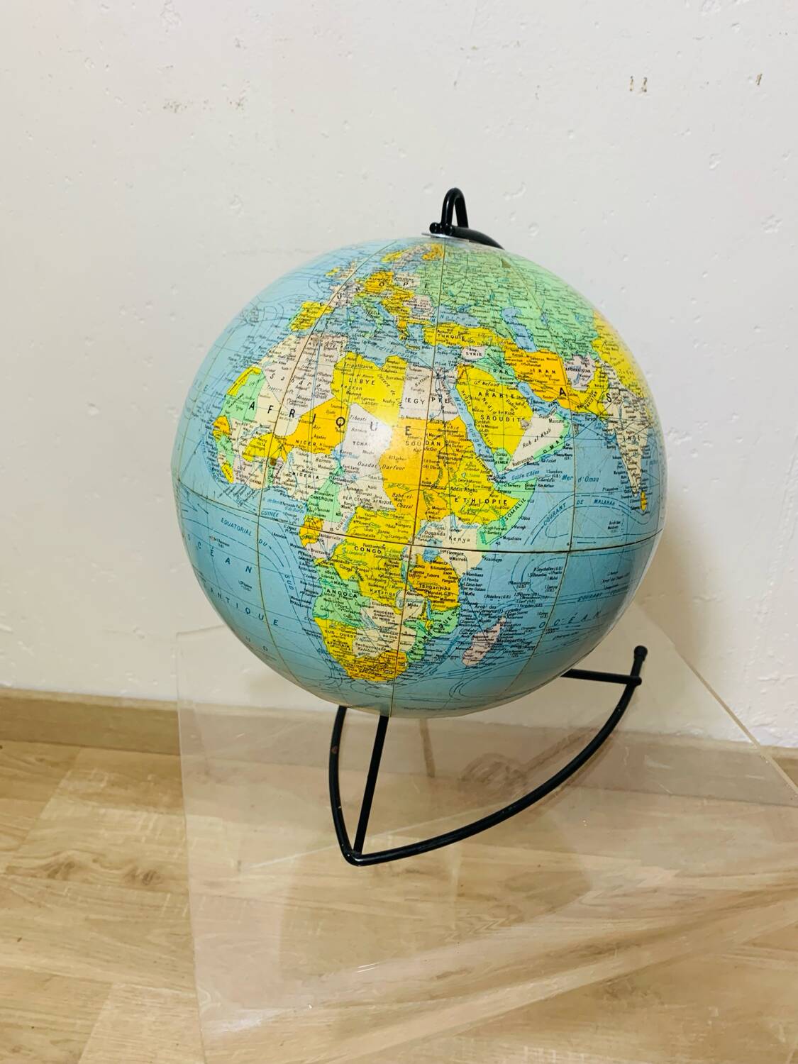 Globe terrestre Girard et Barrere