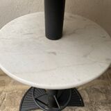 Table "eat standing" double marble tray