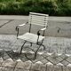 Vintage wrought iron folding garden armchair 1930