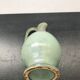 Former Green Ceramic Pitcher Signed 70s Vintage