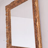Bevelled trumeau mirror 60.5 x 51.5 cm
