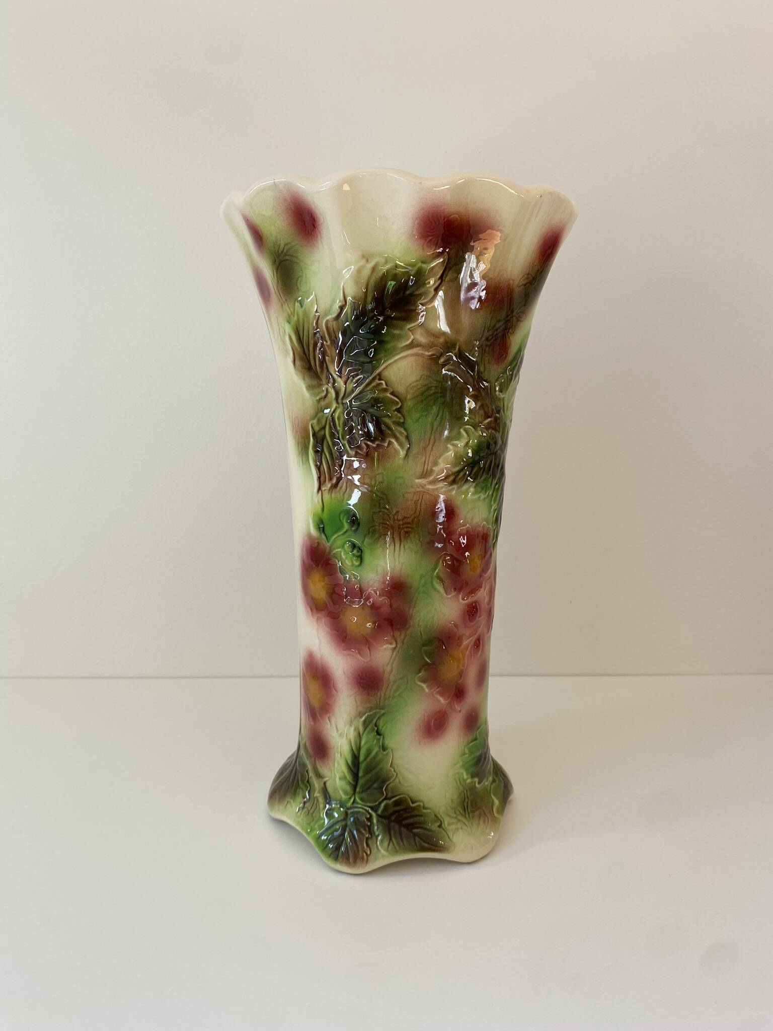 Vase décor oiseaux Saint-clément Vintage