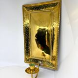 Large ScandiSca Vintage Brass Wall Candle holder  Sconce  height 34 cm