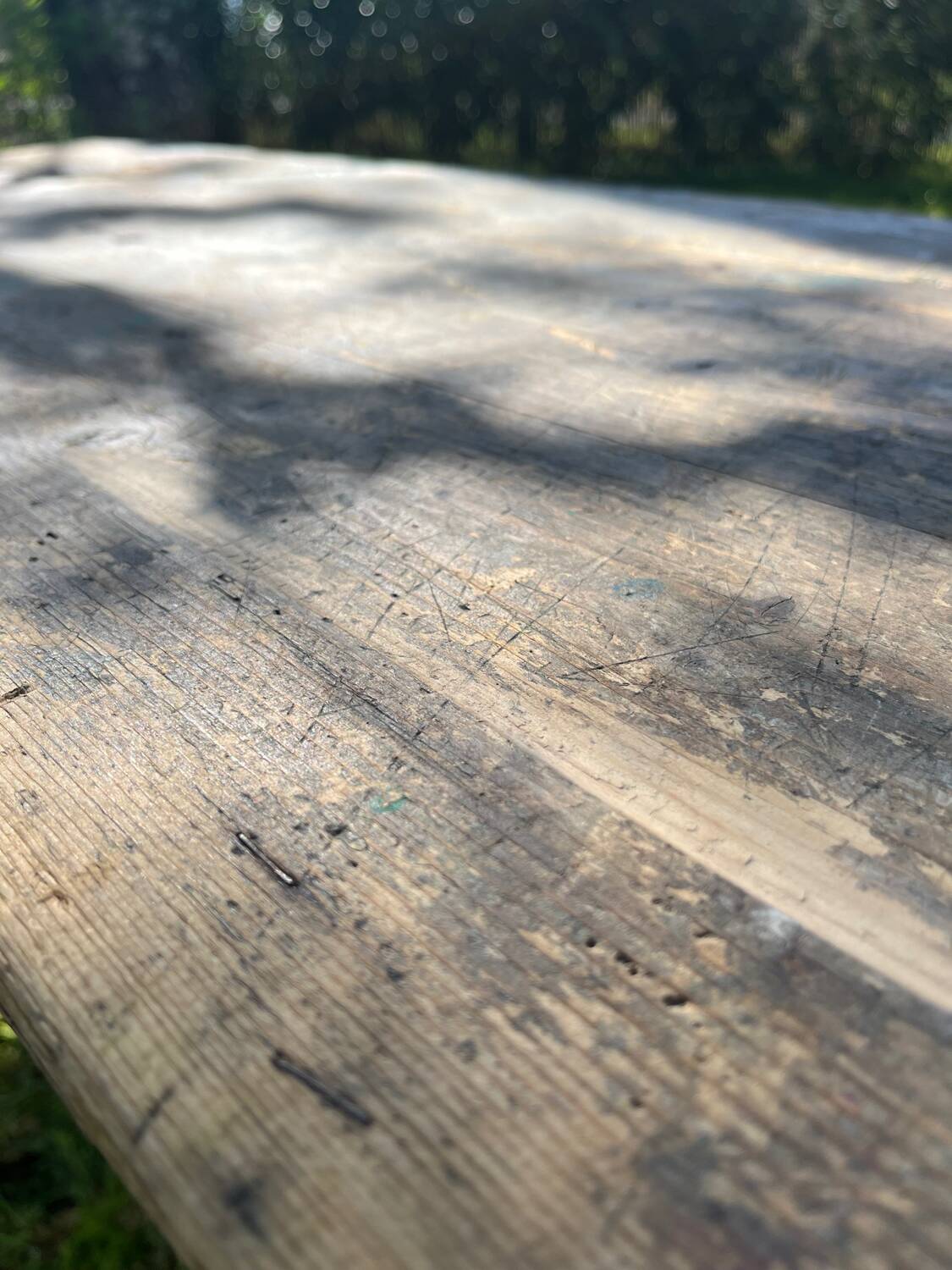 Antique wooden folding table