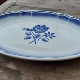 Flat oval faience of Badonviller